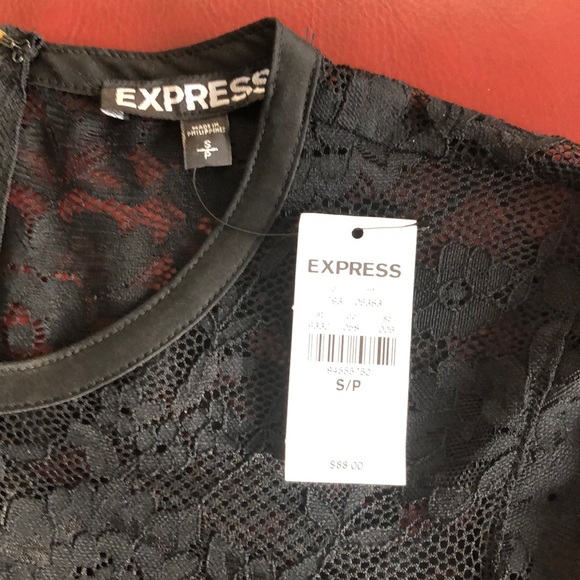 EXPRESS BLACK LACE DRESS SIZE SMALL - Picture 5 of 5